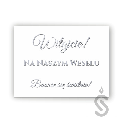 Hurt - Witajcie na naszym weselu - Bawcie się świetnie! - Tablica weselna