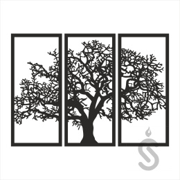 Drzewo obraz 3 części - Baza pod Chrobotek