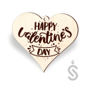 Happy Valentines Day serce - Napis Dekoracyjny