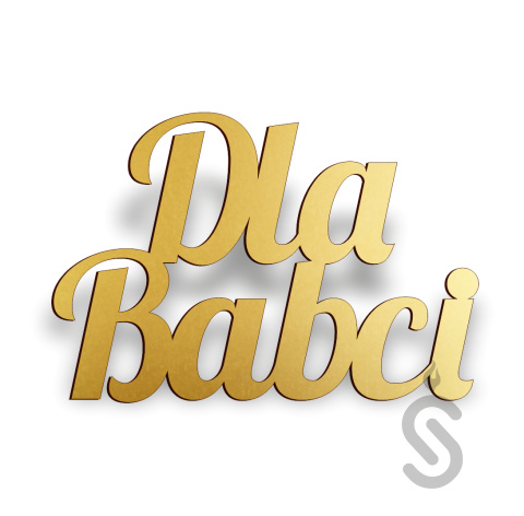 Dla Babci - Napis Dekoracyjny