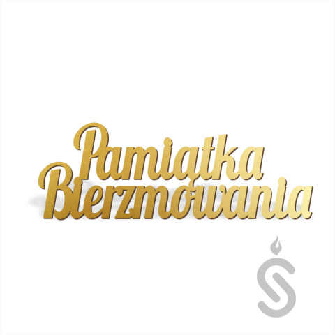 Pamiątka Bierzmowania - Napis dekoracyjny