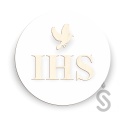 IHS złote napisy - obręcz dekoracyjna