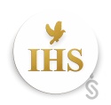 IHS złote napisy - obręcz dekoracyjna