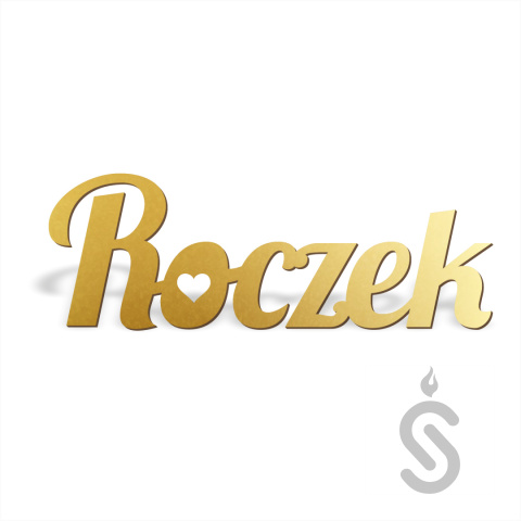 Roczek - Napis dekoracyjny