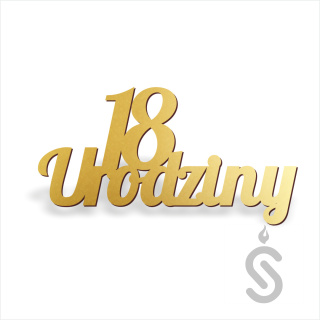 18 Urodziny - Napis dekoracyjny