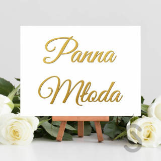 Panna Młoda - Tablica weselna