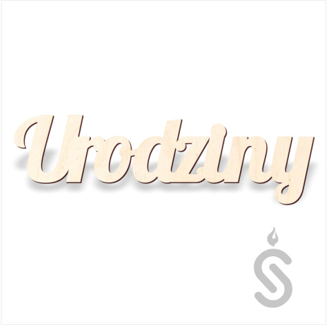 Urodziny - Napis Dekoracyjny